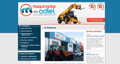 Desktop Screenshot of maquinariasdelodiel.com